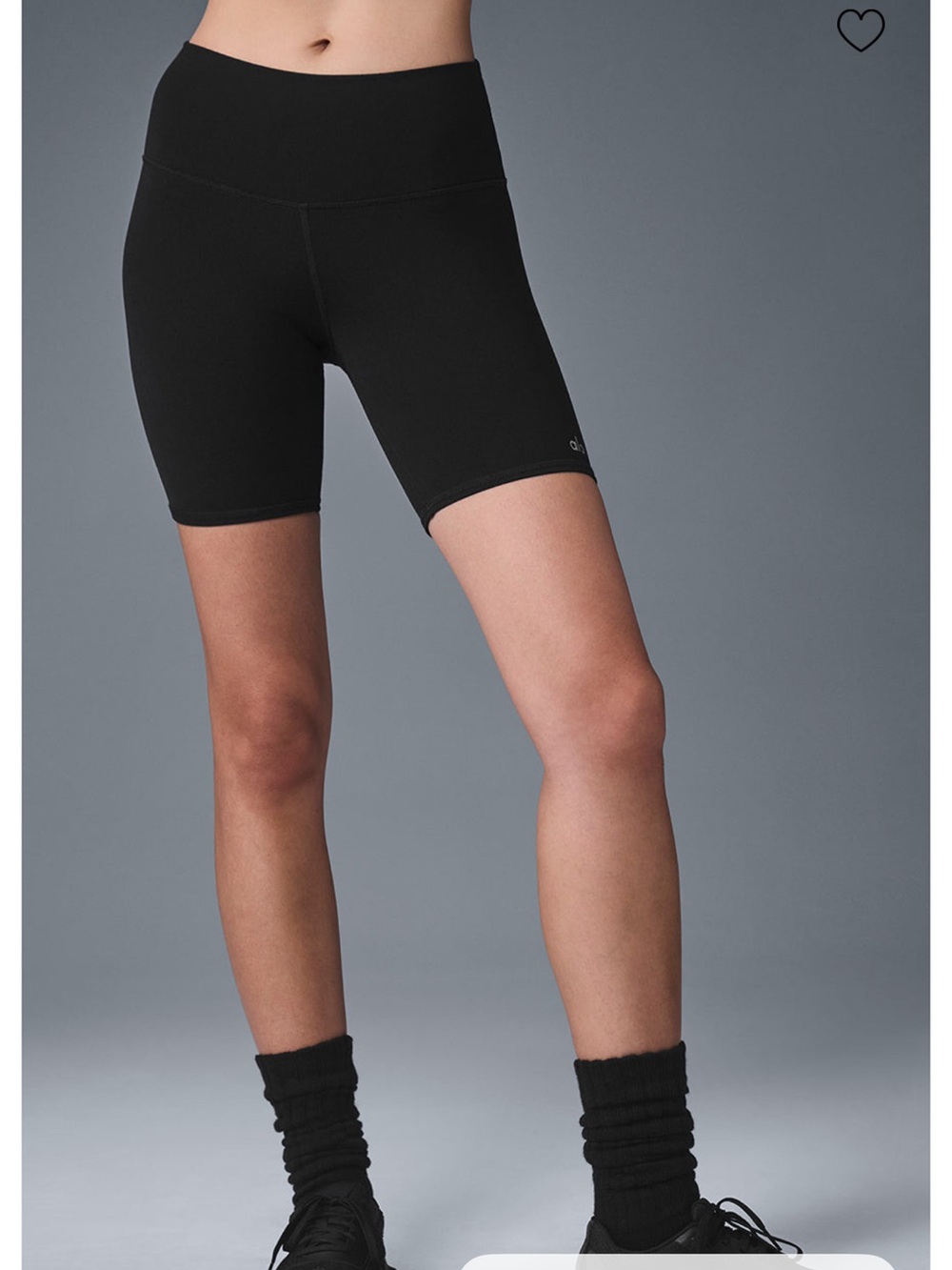 ALO Yoga 7" High-Waist Biker Short - Black